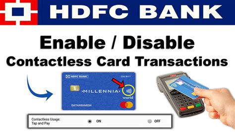 disable contactless card hdfc|hdfc bank card control rules.